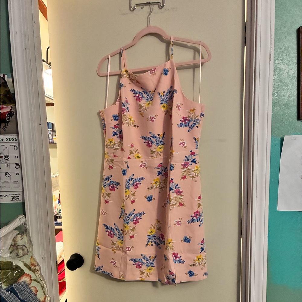 NWT French Connection Ladies Spaghetti Strap Party Dress ( Cotton Candy! Large
